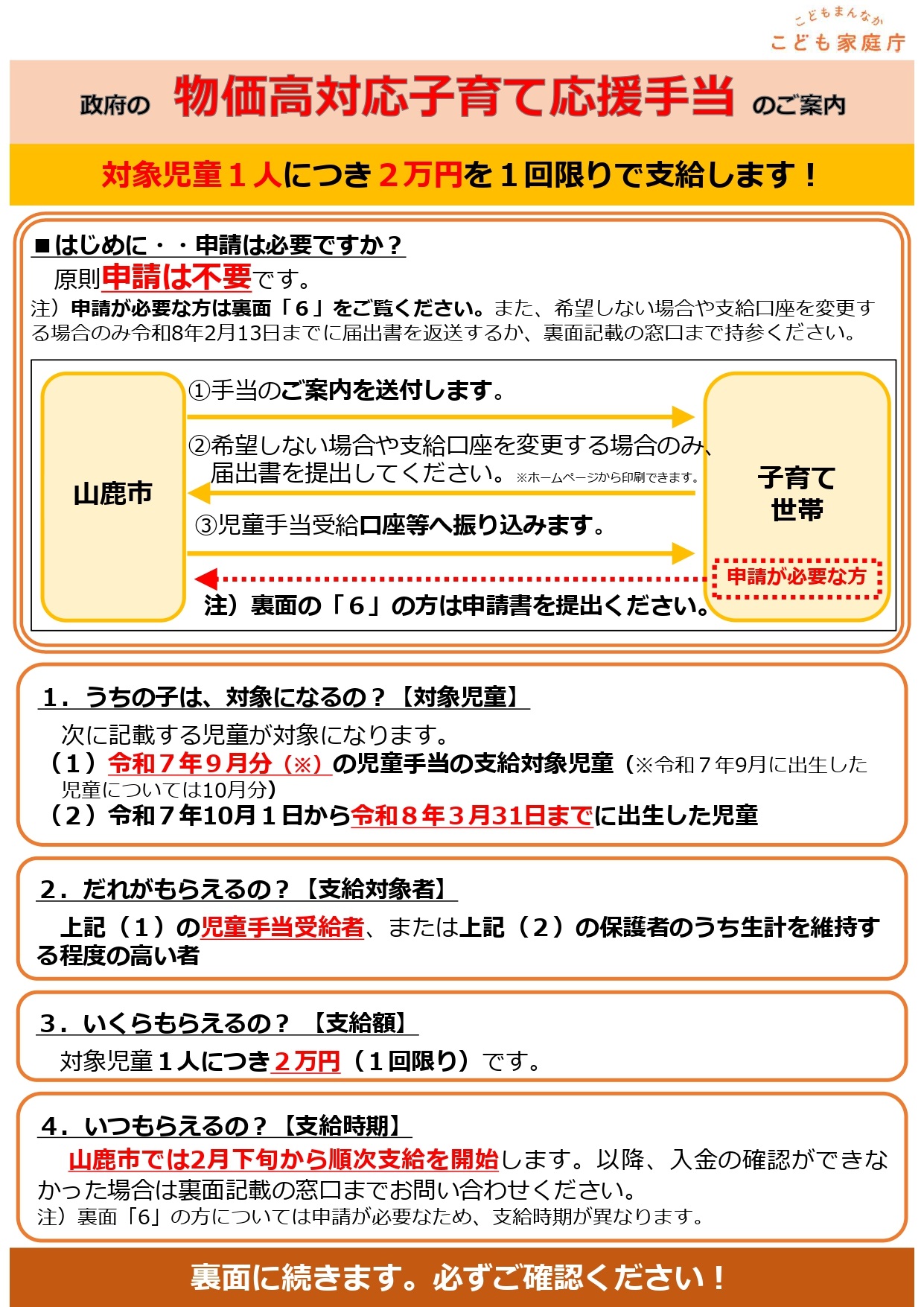 山鹿市版リーフレット表